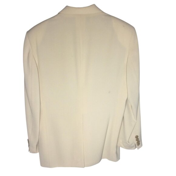 Prada Blazer Mens 44 Large  Cream Beige Two Button  Designer Jacket Italy - Picture 4 of 16